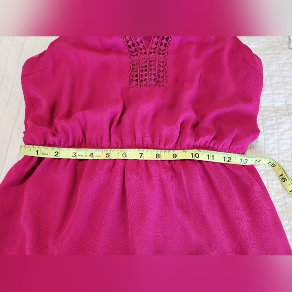 Pixley Women's Modified A-Line Dress with Elastic Waist, Pink, Size M - Picture 6 of 8